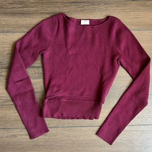 Aritzia Wilfred Yacine Longsleeve dark Rubio